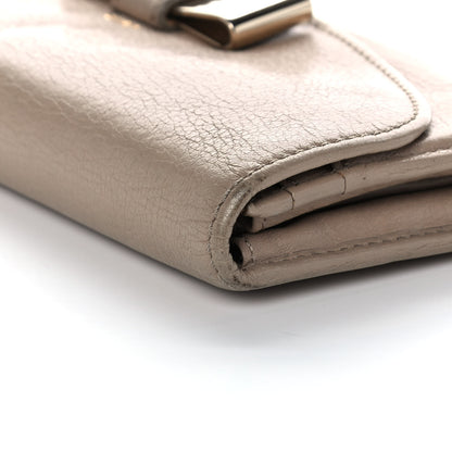 Chloe Calfskin Lily Continental Wallet Grey 13 of 14