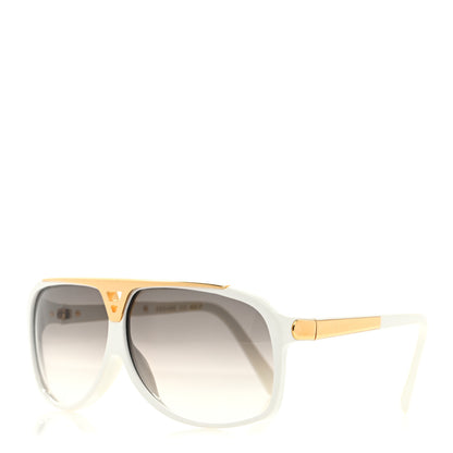 Louis Vuitton Acetate Evidence Sunglasses Z0240E White 1 of 8