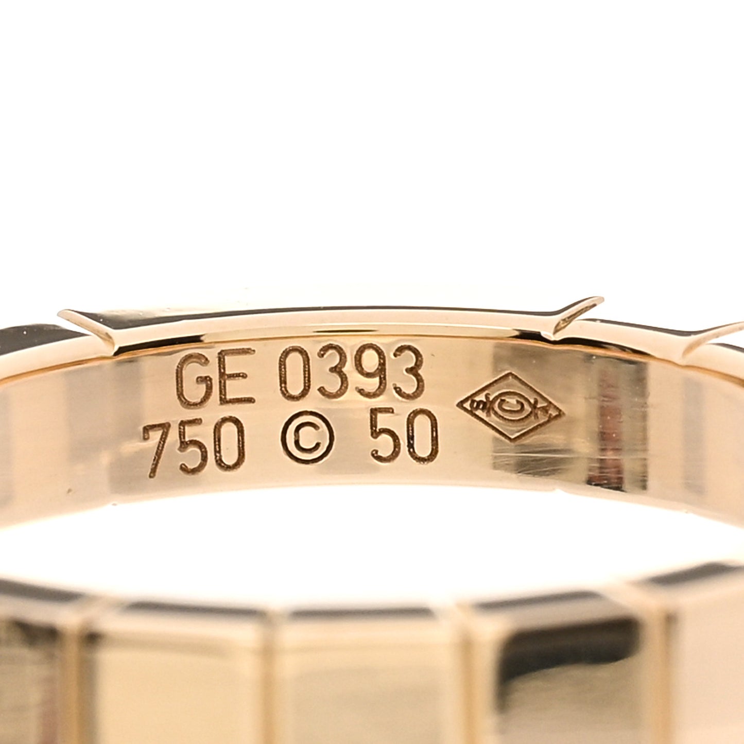 18K Yellow Gold Lanieres Ring 50 5.25