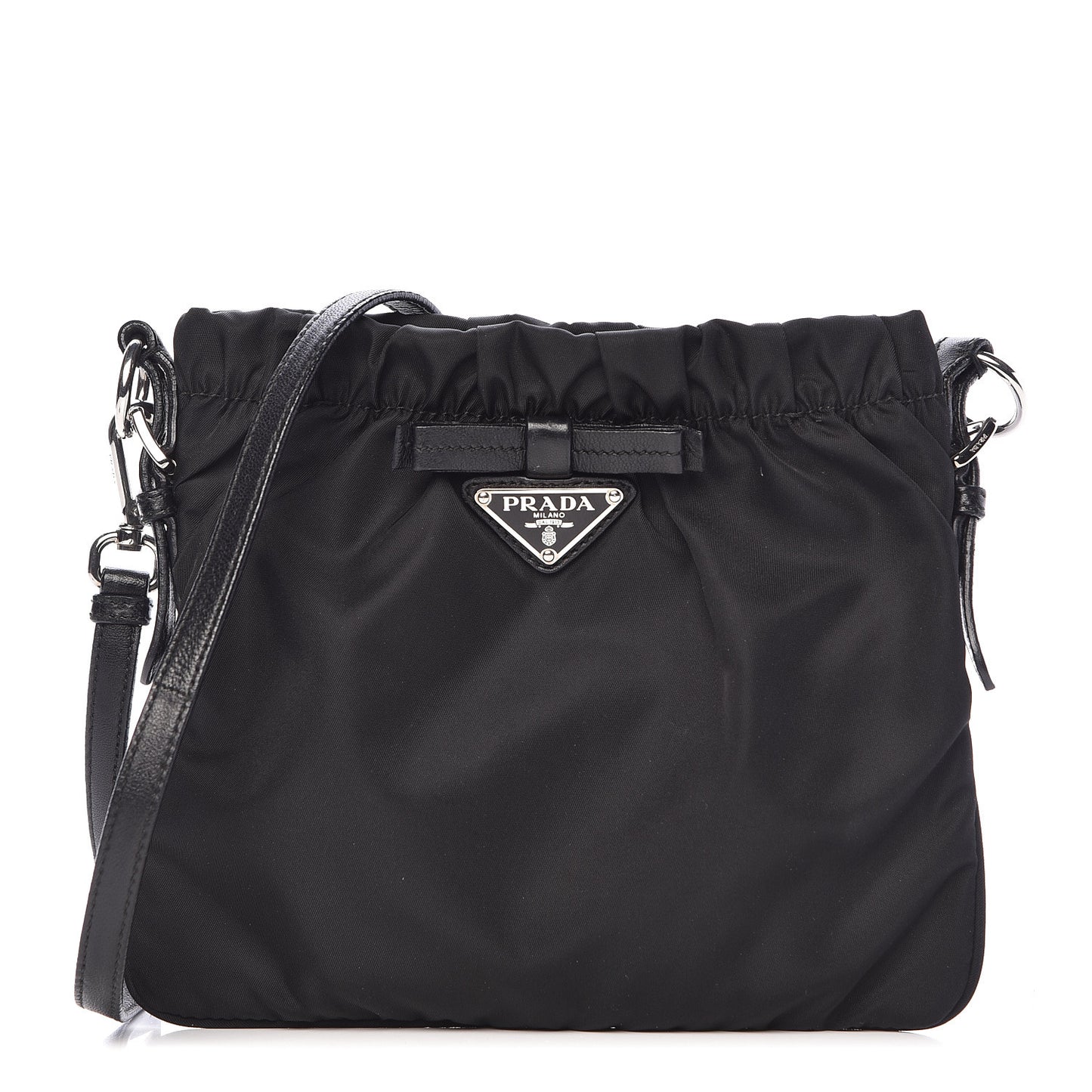 Tessuto Nylon Crossbody Bag Black