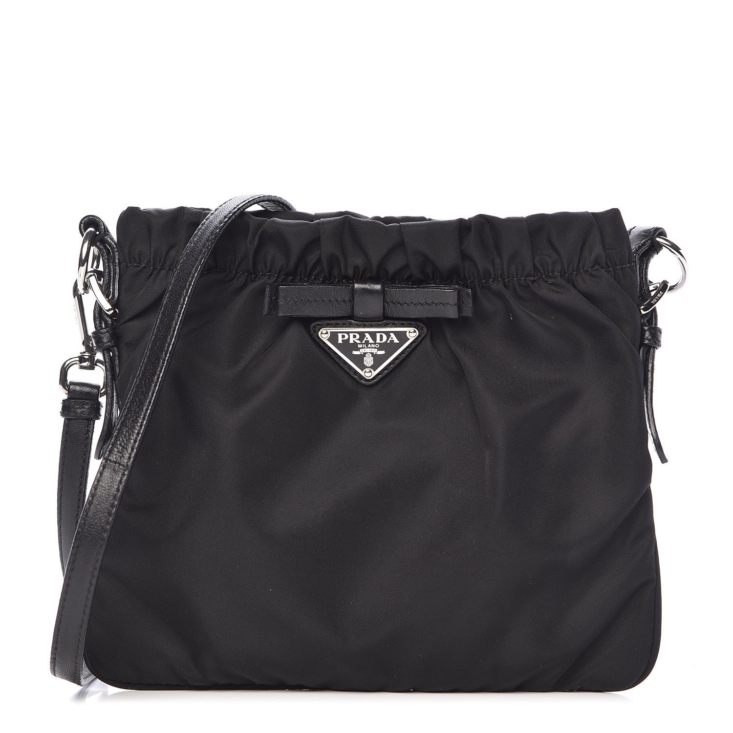 Prada Tessuto Nylon Crossbody Bag Black 1 of 12