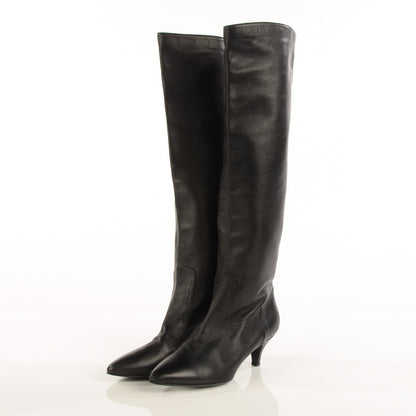Chanel Lambskin CC Cap Toe Boots 38 Black 3 of 6