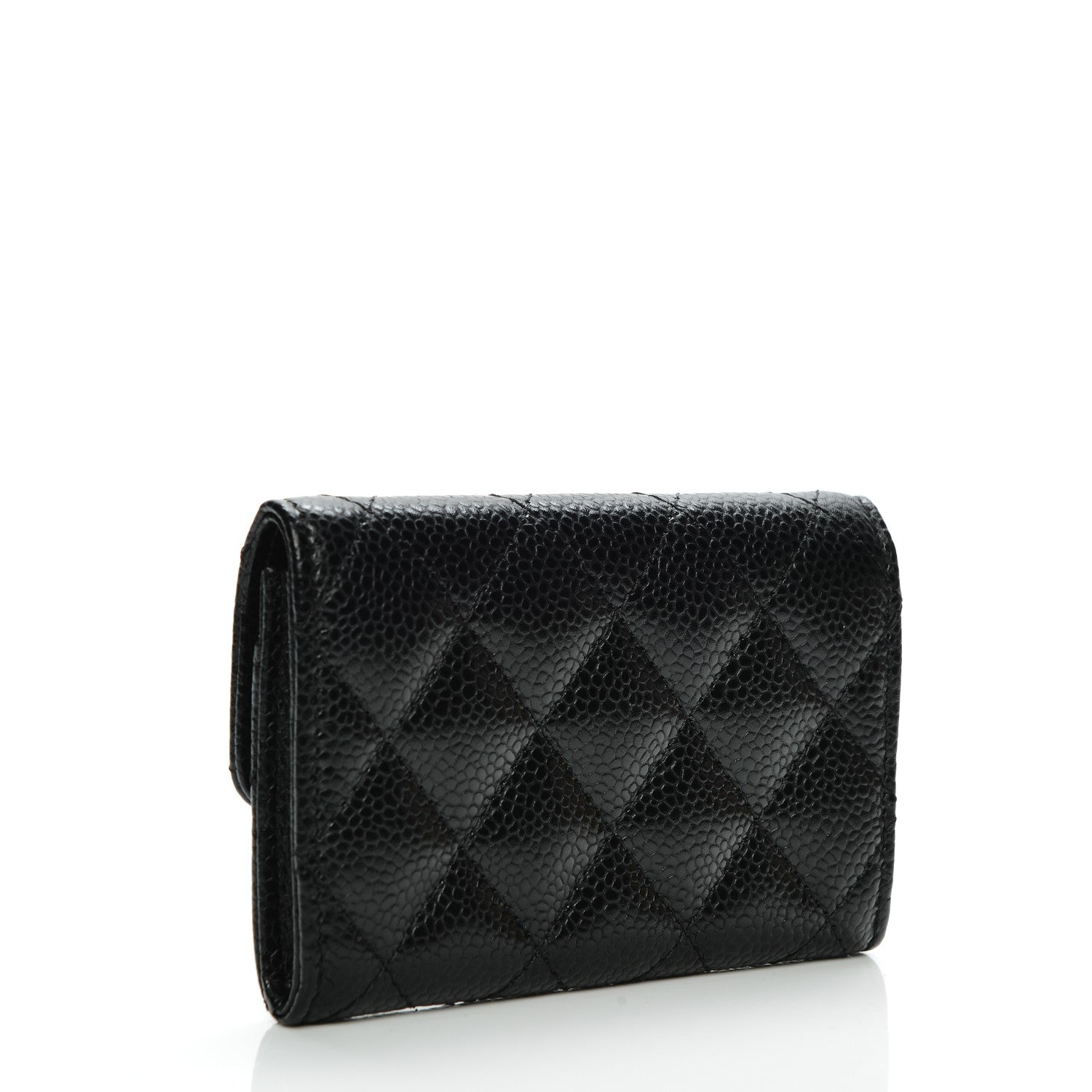 Chanel Caviar Quilted Flap Card Holder Black 3 of 7