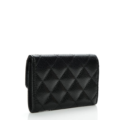 Chanel Caviar Quilted Flap Card Holder Black 3 of 7