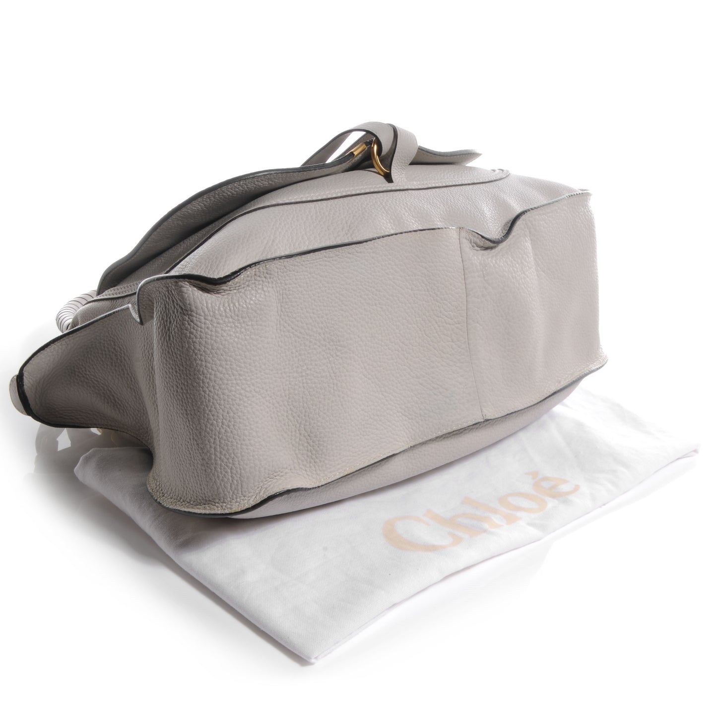 Calfskin Large Marcie Satchel Dove