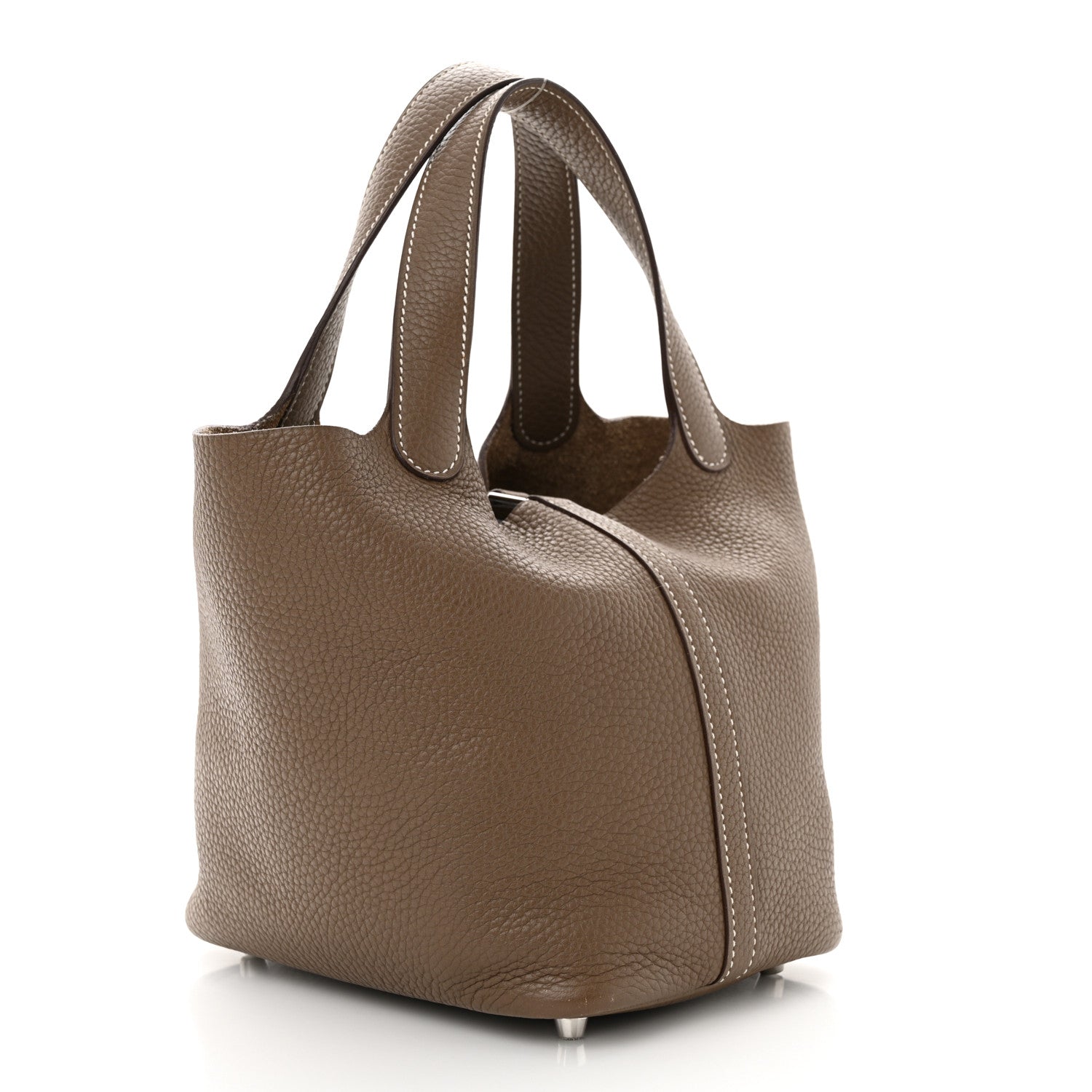 Hermes Taurillon Clemence Picotin Lock 18 PM Etoupe 3 of 10