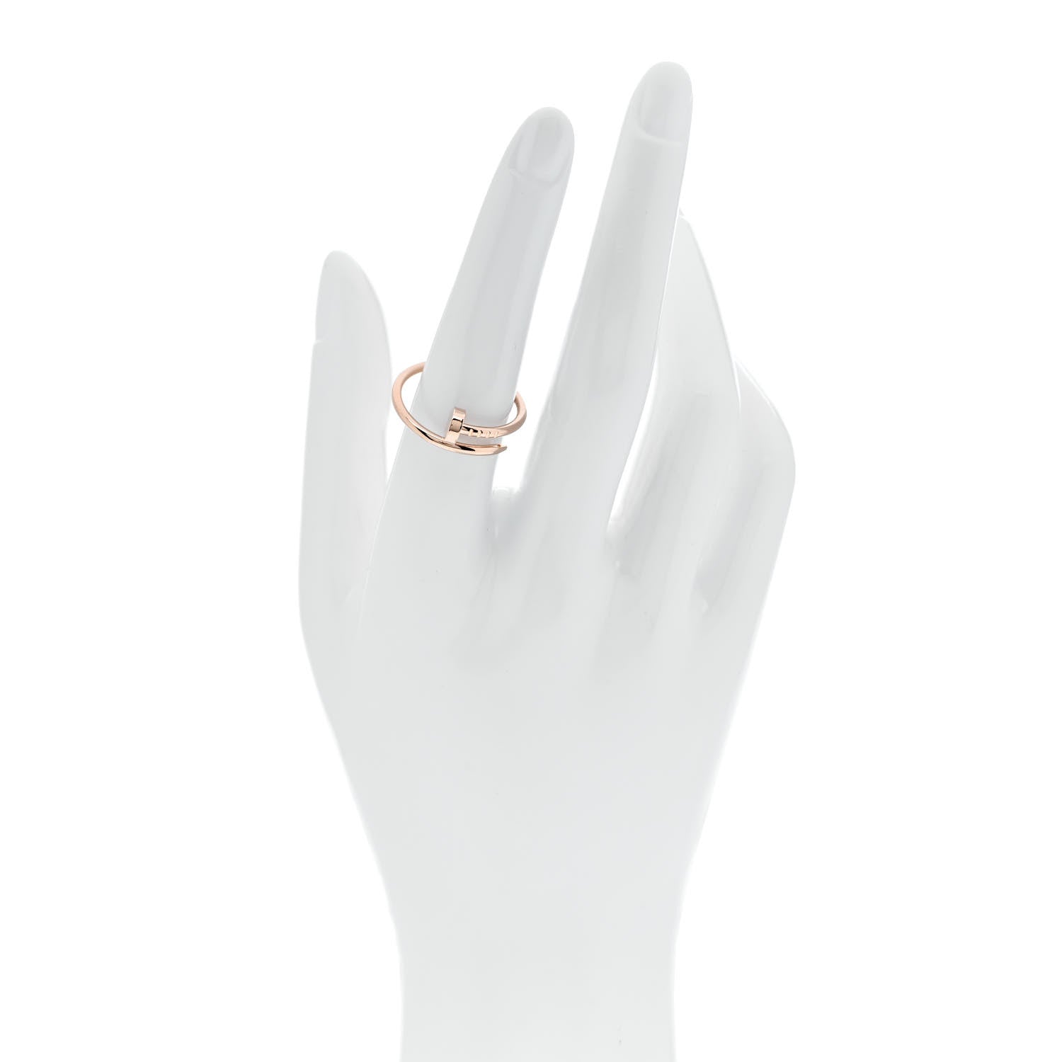 Cartier 18K Pink Gold Small Juste Un Clou Ring 56 7.5 2 of 5