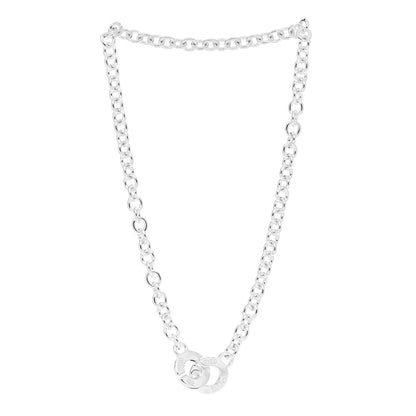 Tiffany Sterling Silver 1837 Circle Clasp Necklace 3 of 4