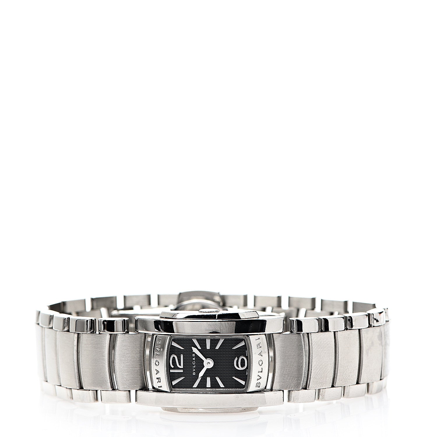 Bulgari Stainless Steel 18mm Assioma Quartz Watch Black 2 of 5