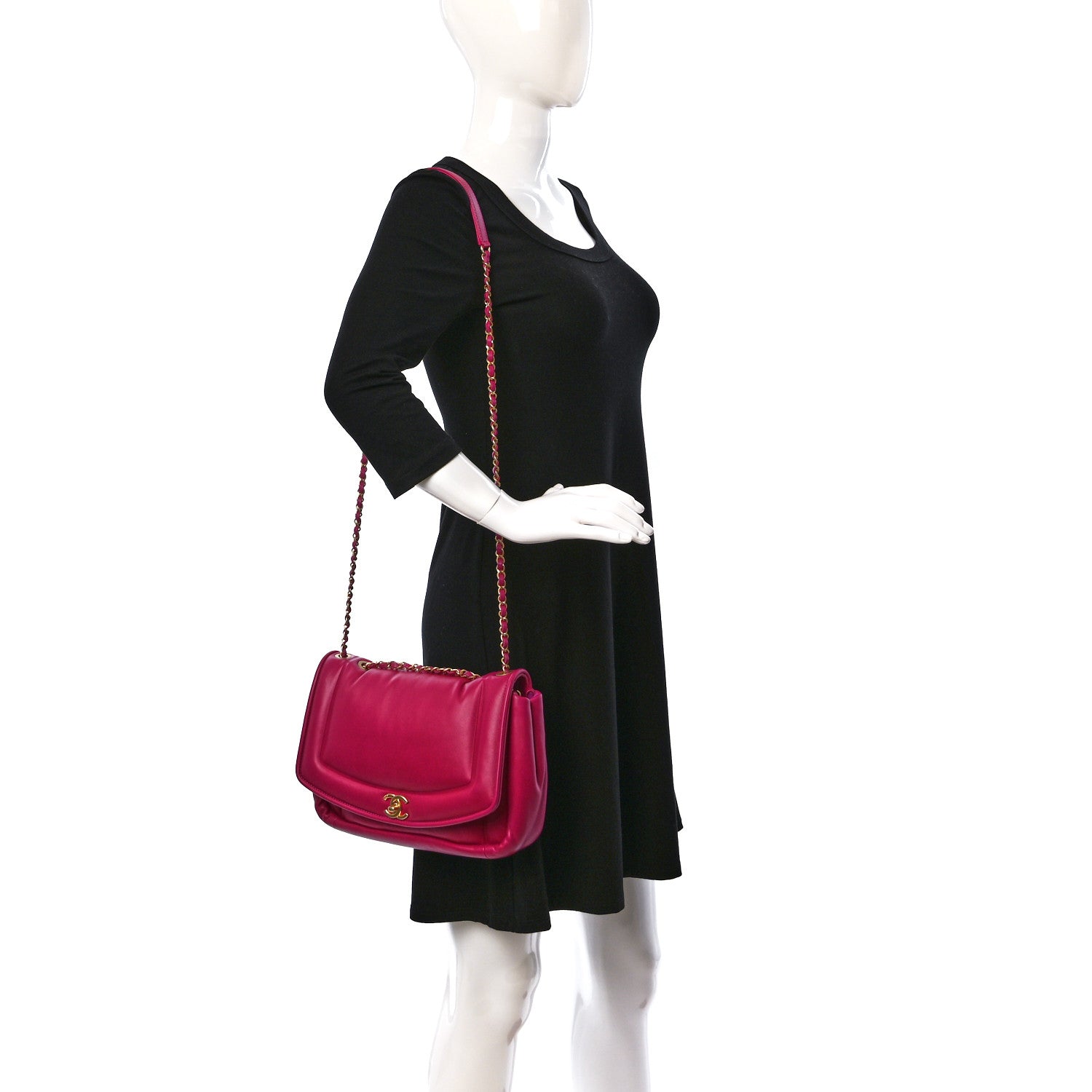 Chanel Lambskin Medium Simply Flap Pink 2 of 9