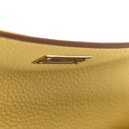 Hermes Togo Kelly Retourne 25 Jaune Poussin 6 of 10