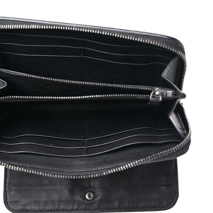 Bottega Veneta Nappa Intrecciato Zip Around Wallet Black 6 of 19