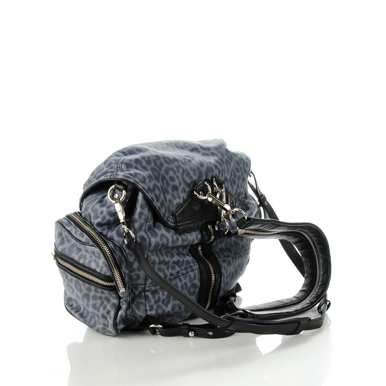 Alexander Wang Washed Goatskin Leopard Printed Marti Backpack