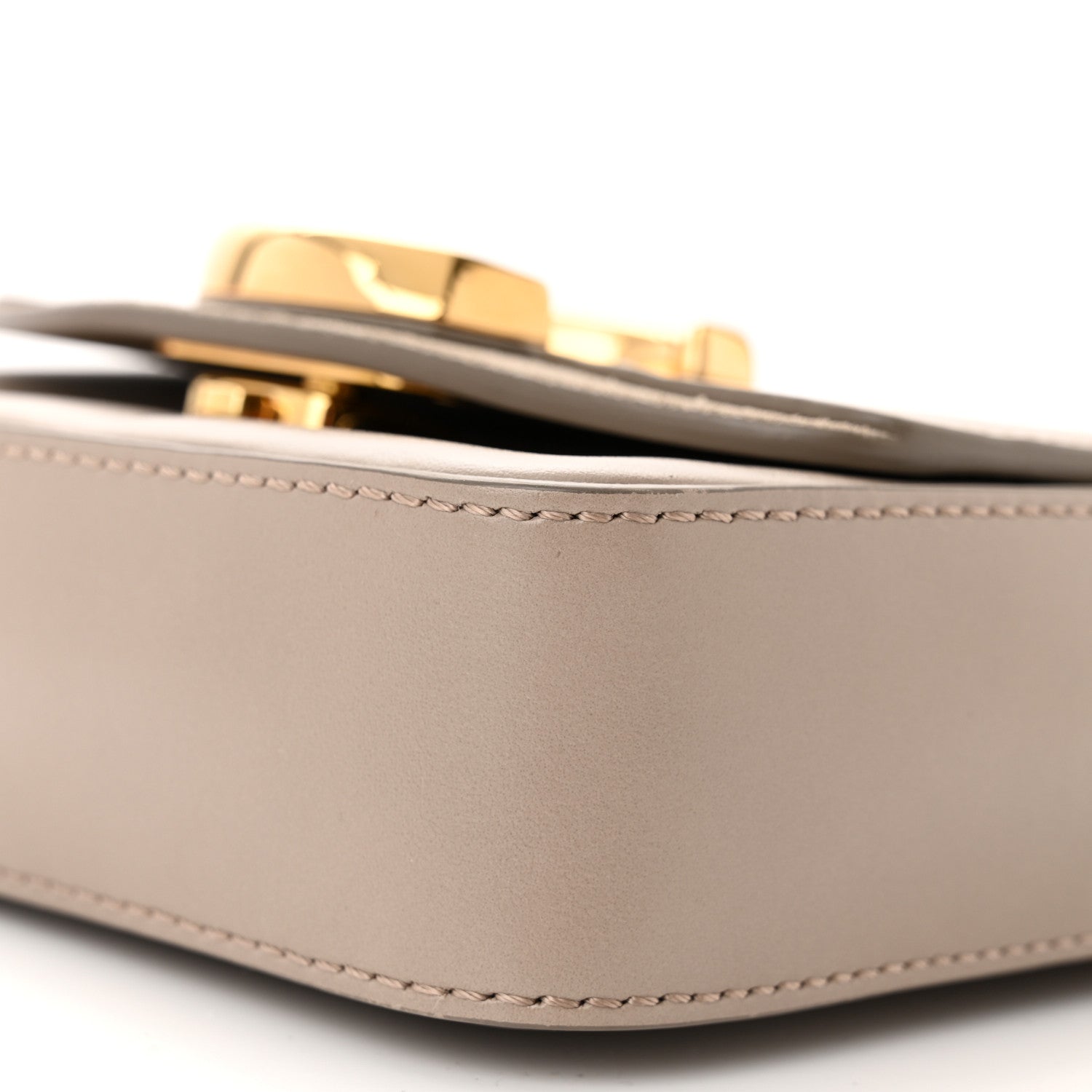 Chloe Shiny Calfskin Suede Mini C Double Carry Motty Grey 9 of 12