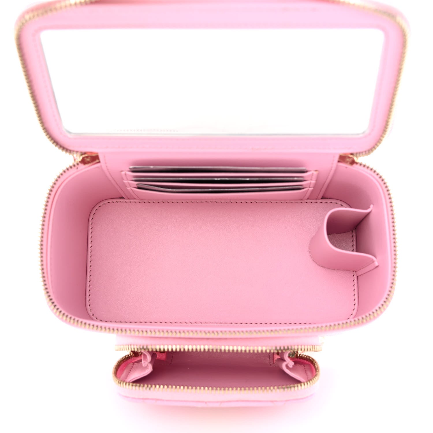 Chanel Caviar Quilted Top Handle Pocket Vanity Case Lilac 5 of 14