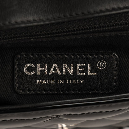 Chanel Patent Quilted Small Coco Shine Flap Black 7 of 8