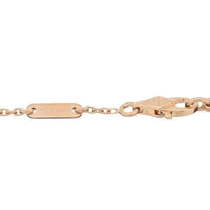 Van Cleef & Arpels 18K Rose Gold Carnelian Sweet Alhambra Bracelet 3 of 3