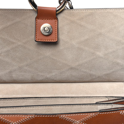 Chloe Calfskin Patchwork Medium Faye Shoulder Bag Caramel 9 of 17