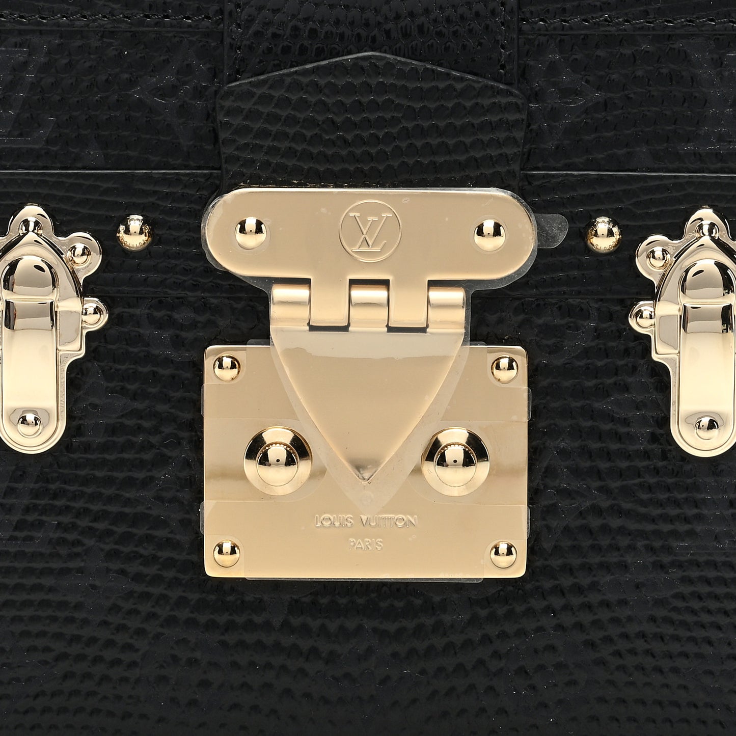 Lizard Petite Malle Black