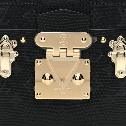 Louis Vuitton Lizard Petite Malle Black 7 of 9