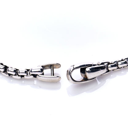 David Yurman Sterling Silver Amulet Vehicle Box Chain Necklace 6 of 7