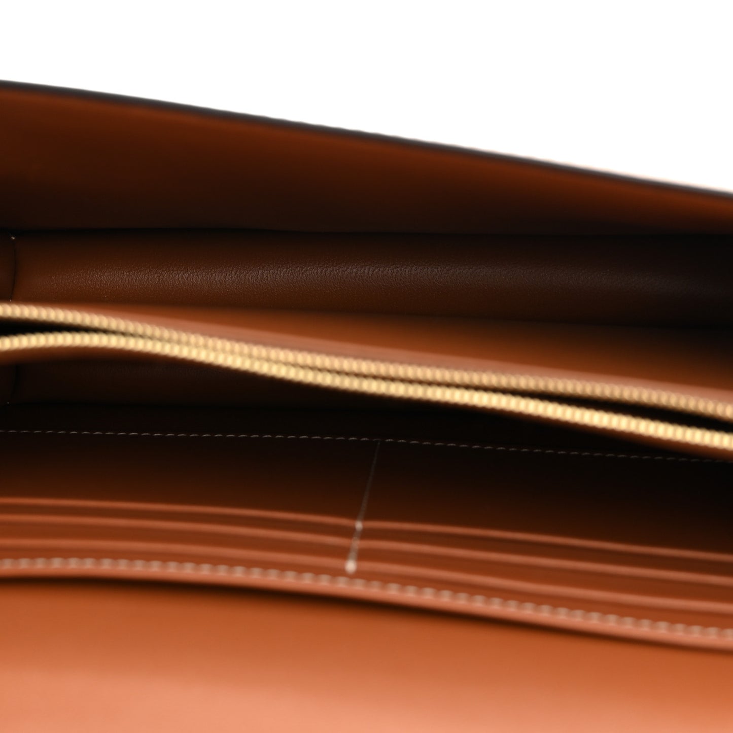 Triomphe Canvas Calfskin Enveloppe Bag Tan
