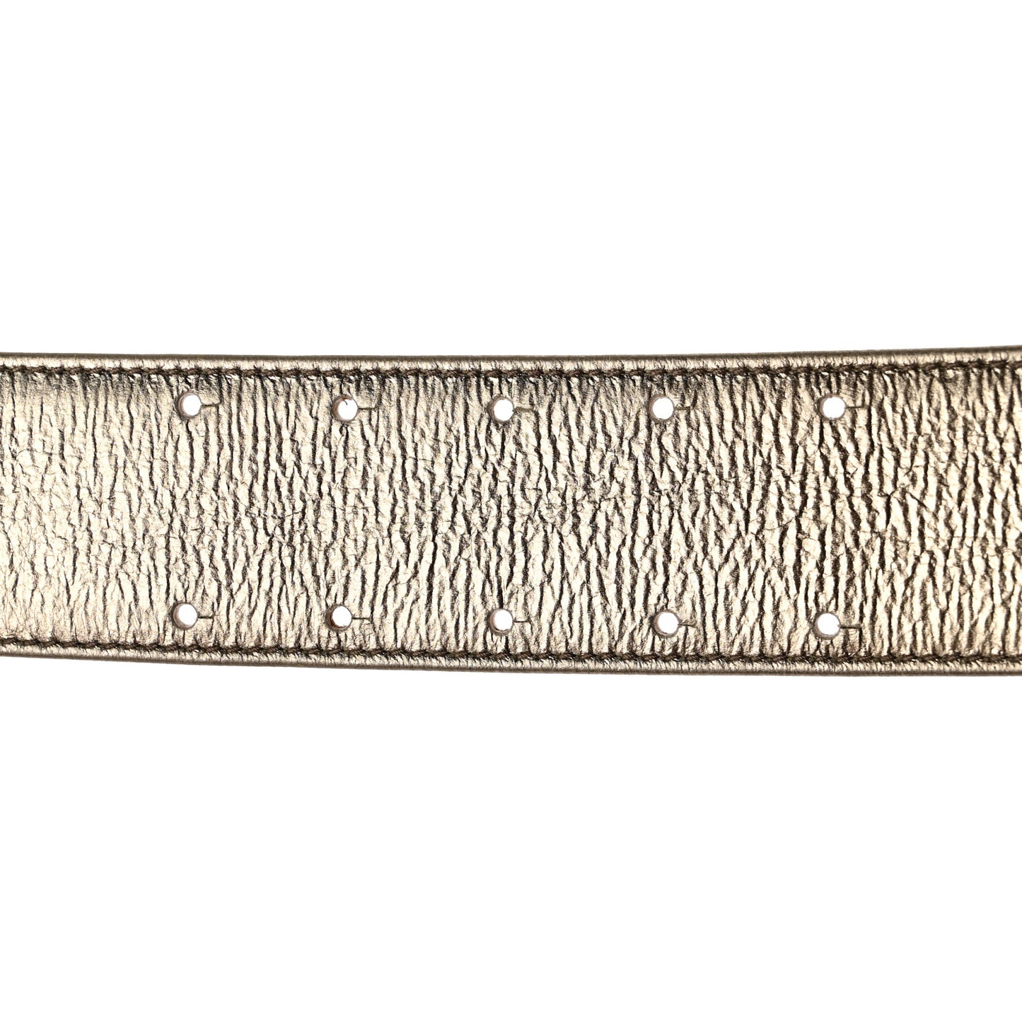 Metallic Calfskin CC Belt 95 38 Gold