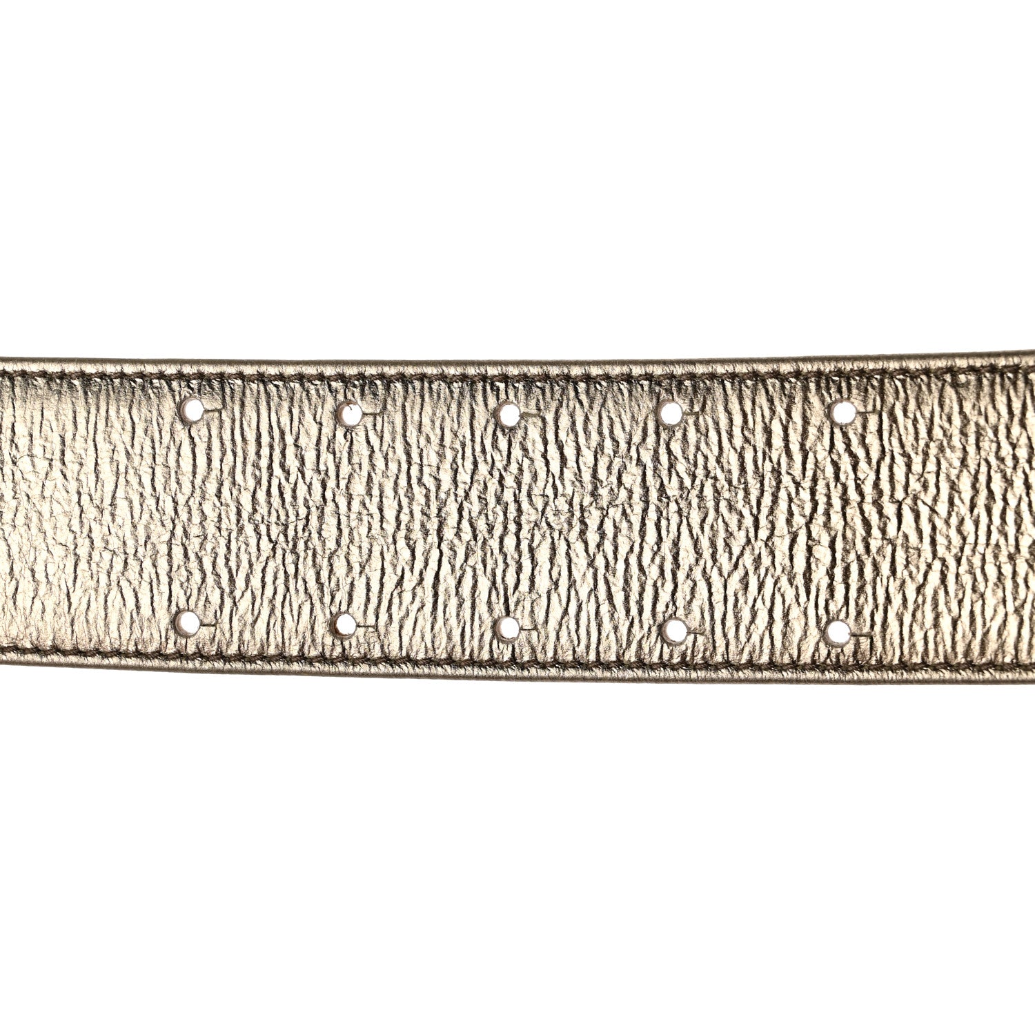 Chanel Metallic Calfskin CC Belt 95 38 Gold 5 of 8