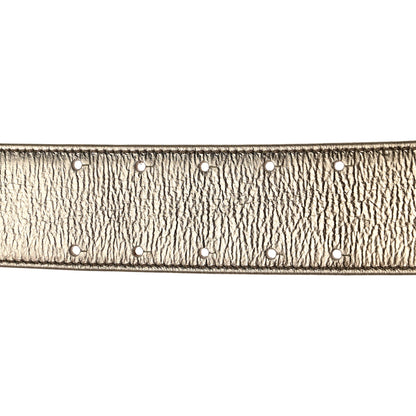 Chanel Metallic Calfskin CC Belt 95 38 Gold 5 of 8