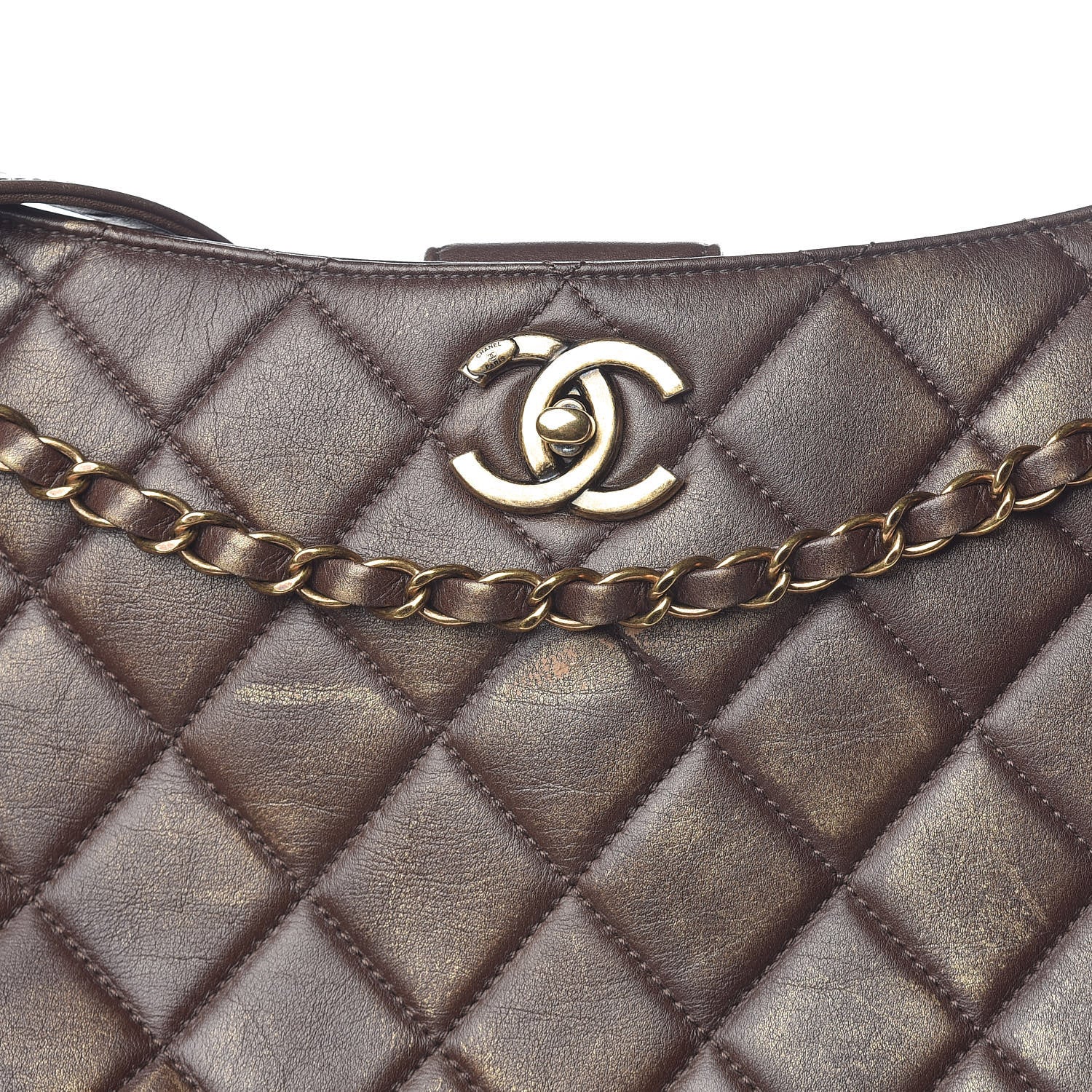 Chanel Calfskin Quilted Into The Fringe Hobo Brown 8 of 17