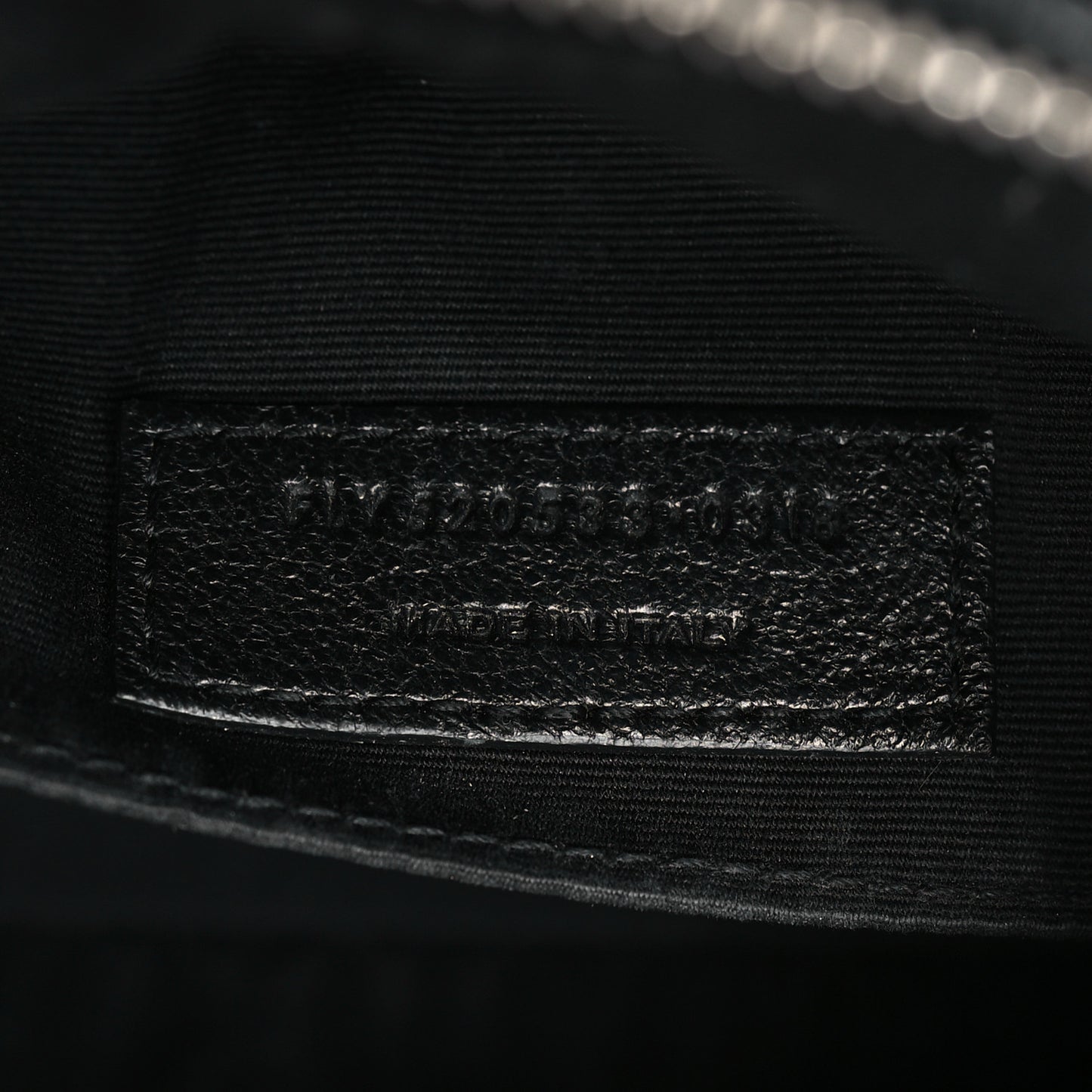 Lambskin Monogram Small Lou Camera Bag Black
