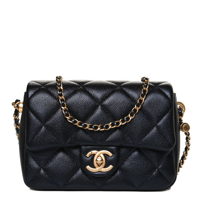Chanel Iridescent Caviar Quilted Mini My Perfect Flap Black 1 of 11