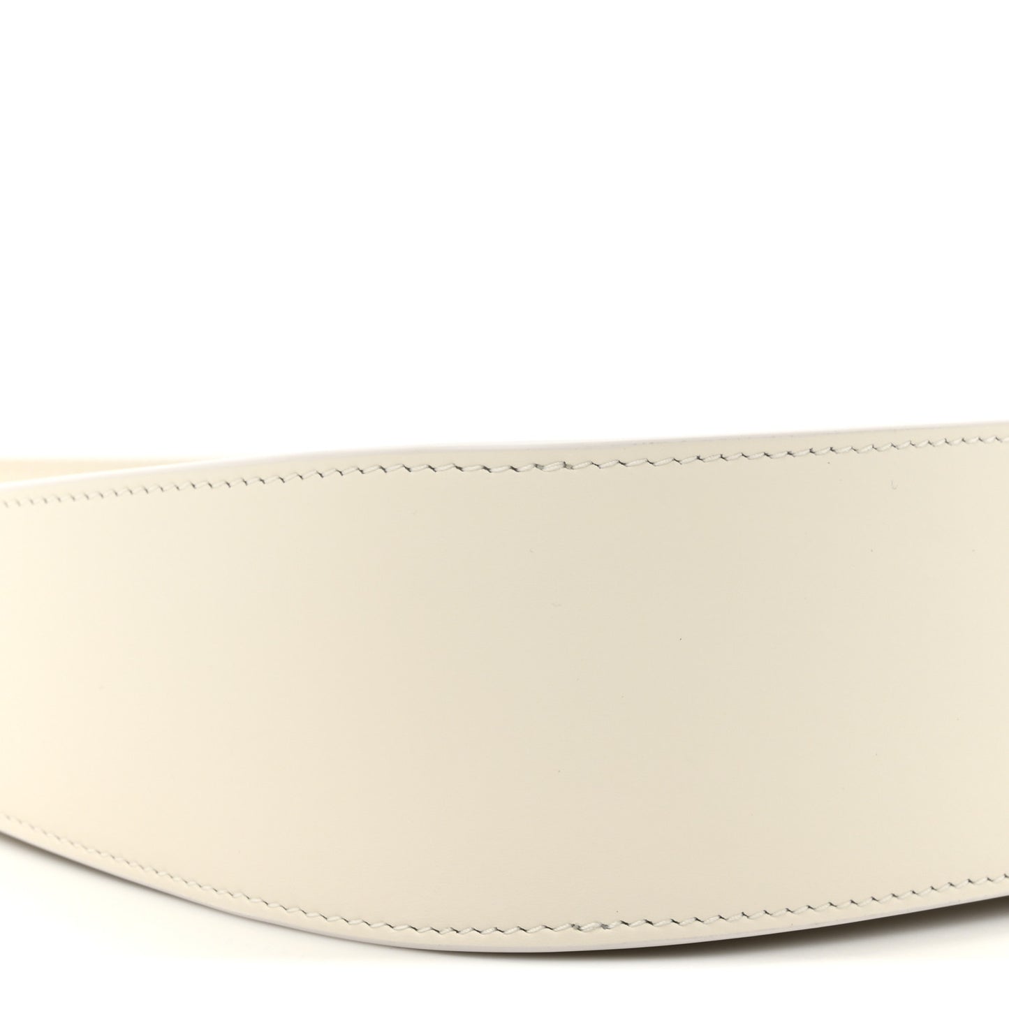 Smooth Calfskin Half Moon Shoulder Bag New Ivory