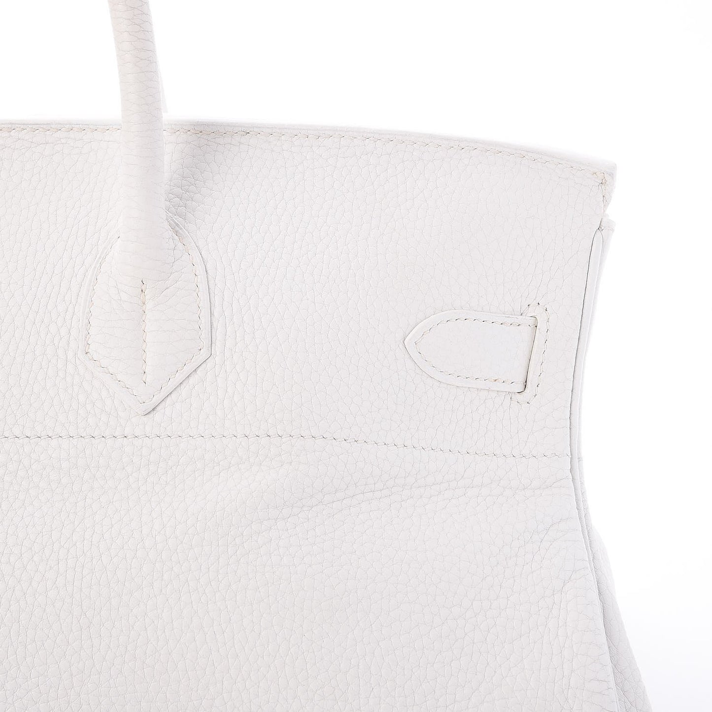 Taurillon Clemence JPG Birkin 42 White