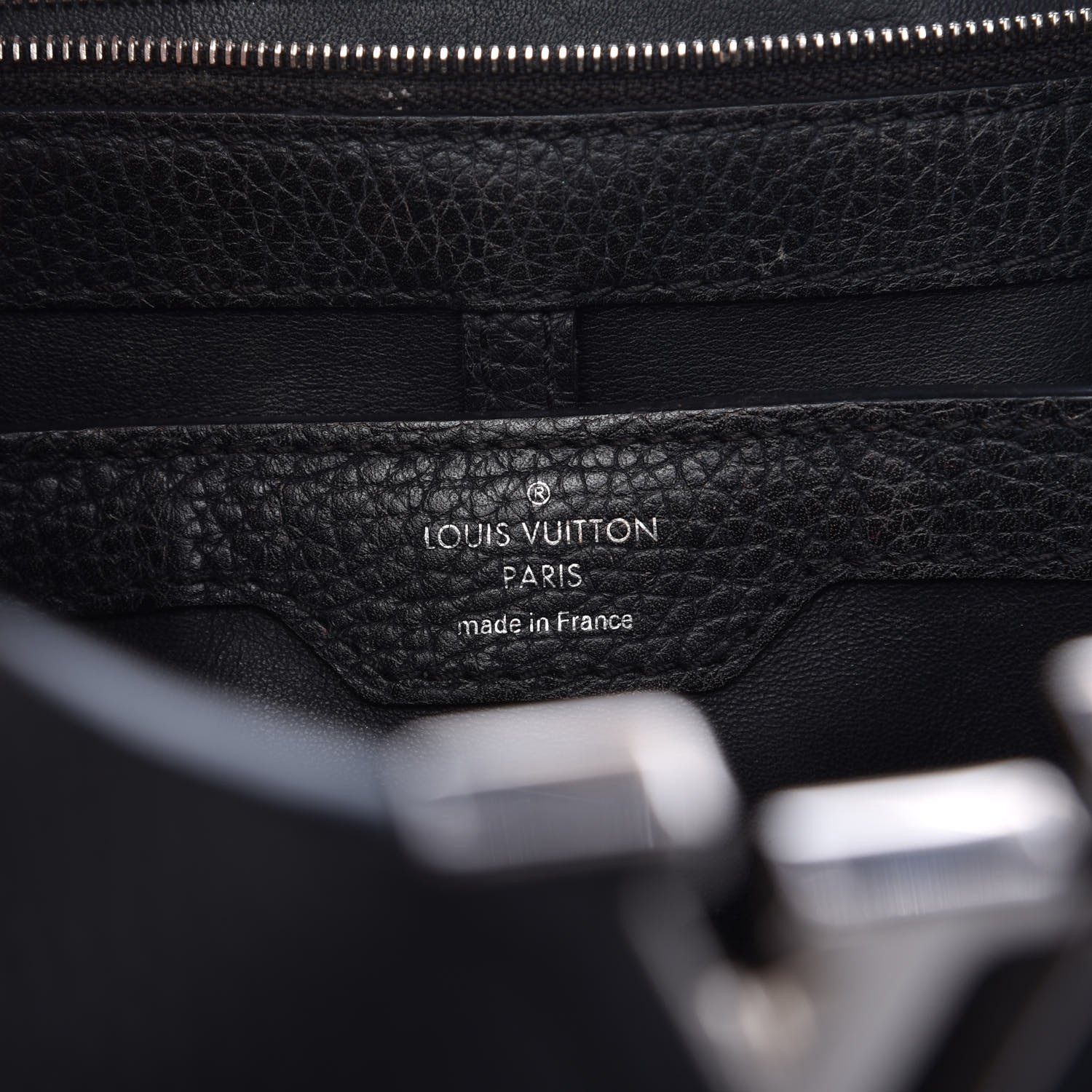 Louis Vuitton Taurillon Watersnake Capucines PM Black 6 of 8