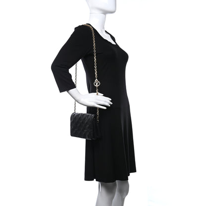 Louis Vuitton Lambskin Embossed Monogram Pochette Coussin Black 2 of 14