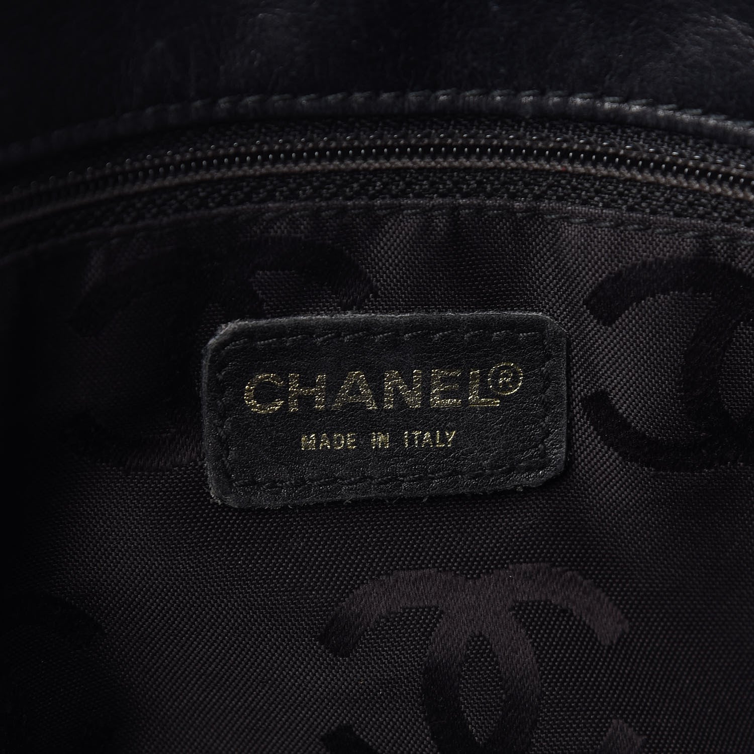 Chanel Calfskin Contrast Stitch Surpique Tote Black 6 of 14