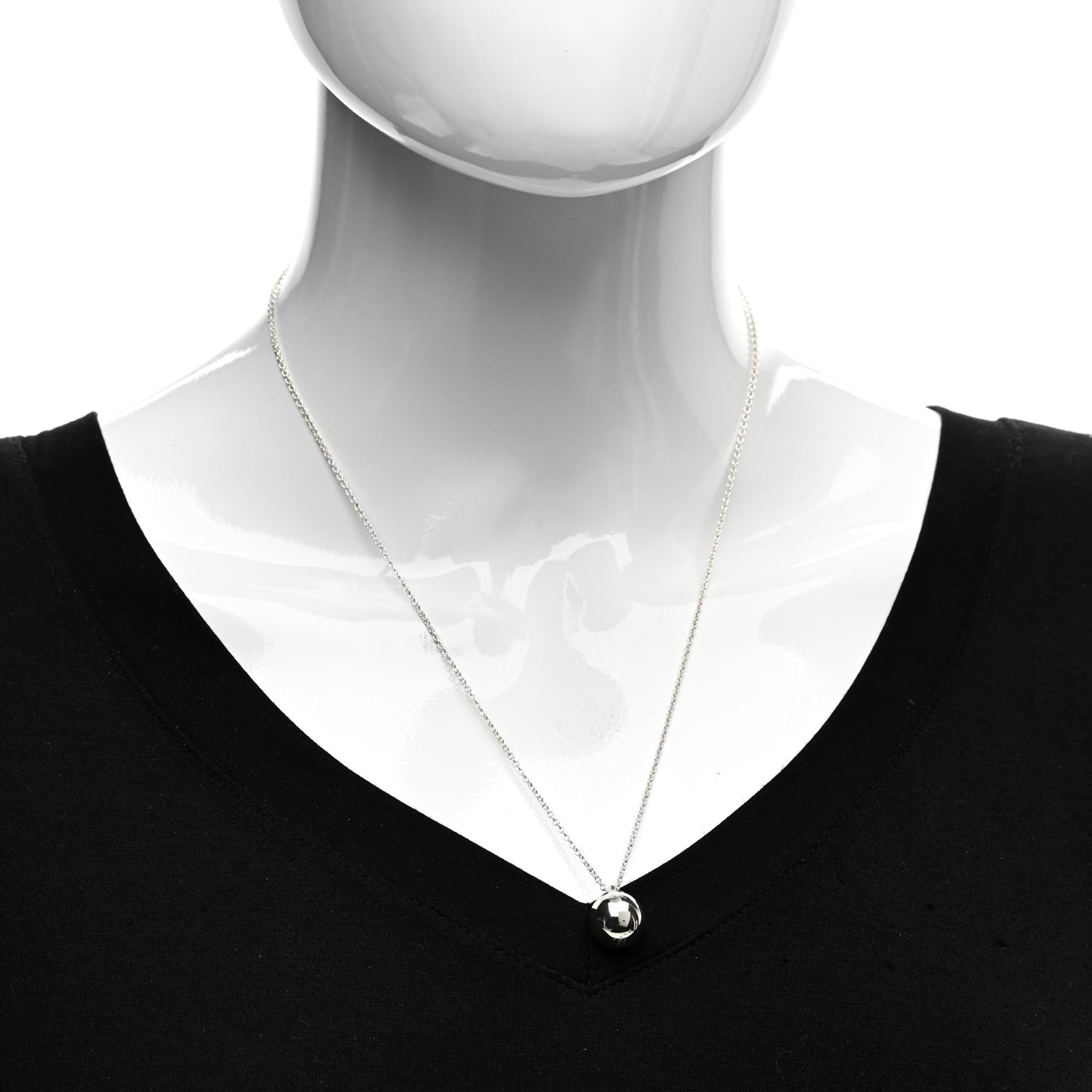 Sterling Silver 12.75mm HardWear Ball Pendant Necklace