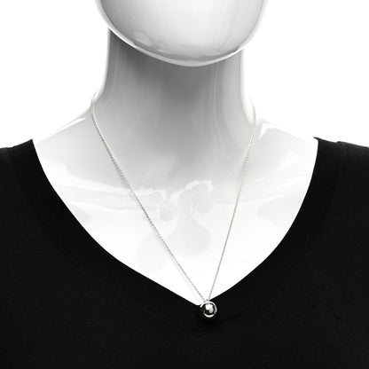 Tiffany Sterling Silver 12.75mm HardWear Ball Pendant Necklace 2 of 4