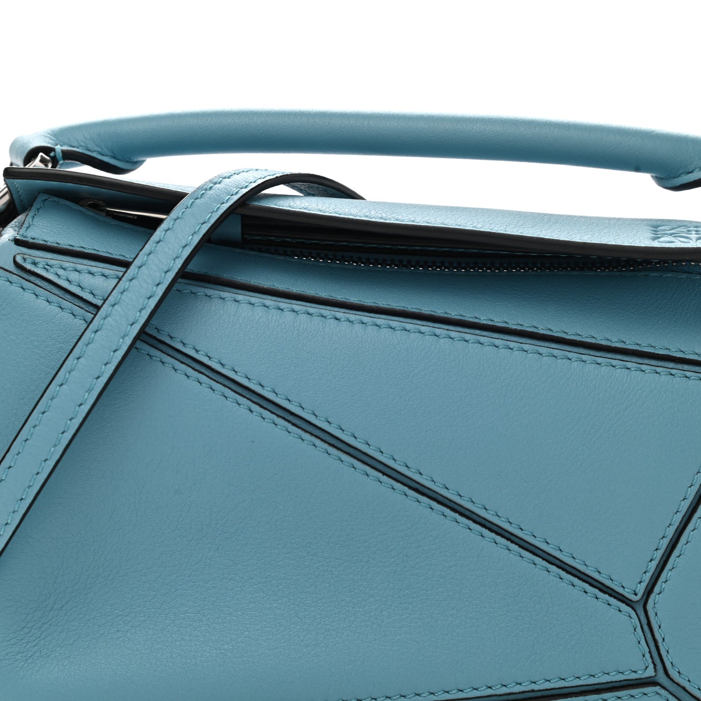 Calfskin Mini Puzzle Bag Blue