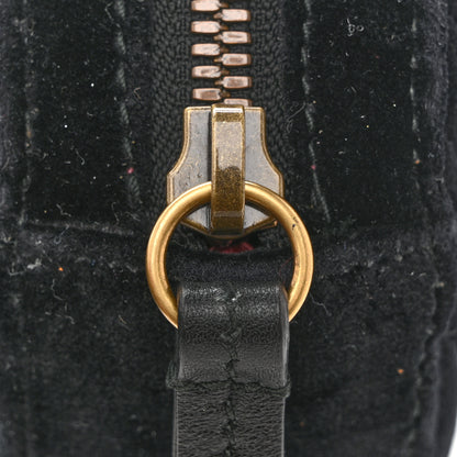 Gucci Velvet Matelasse GG Marmont Belt Bag 75 30 Black 13 of 13