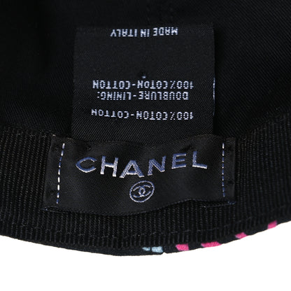 Chanel Cotton CC Cap Hat Black Multicolor 8 of 10
