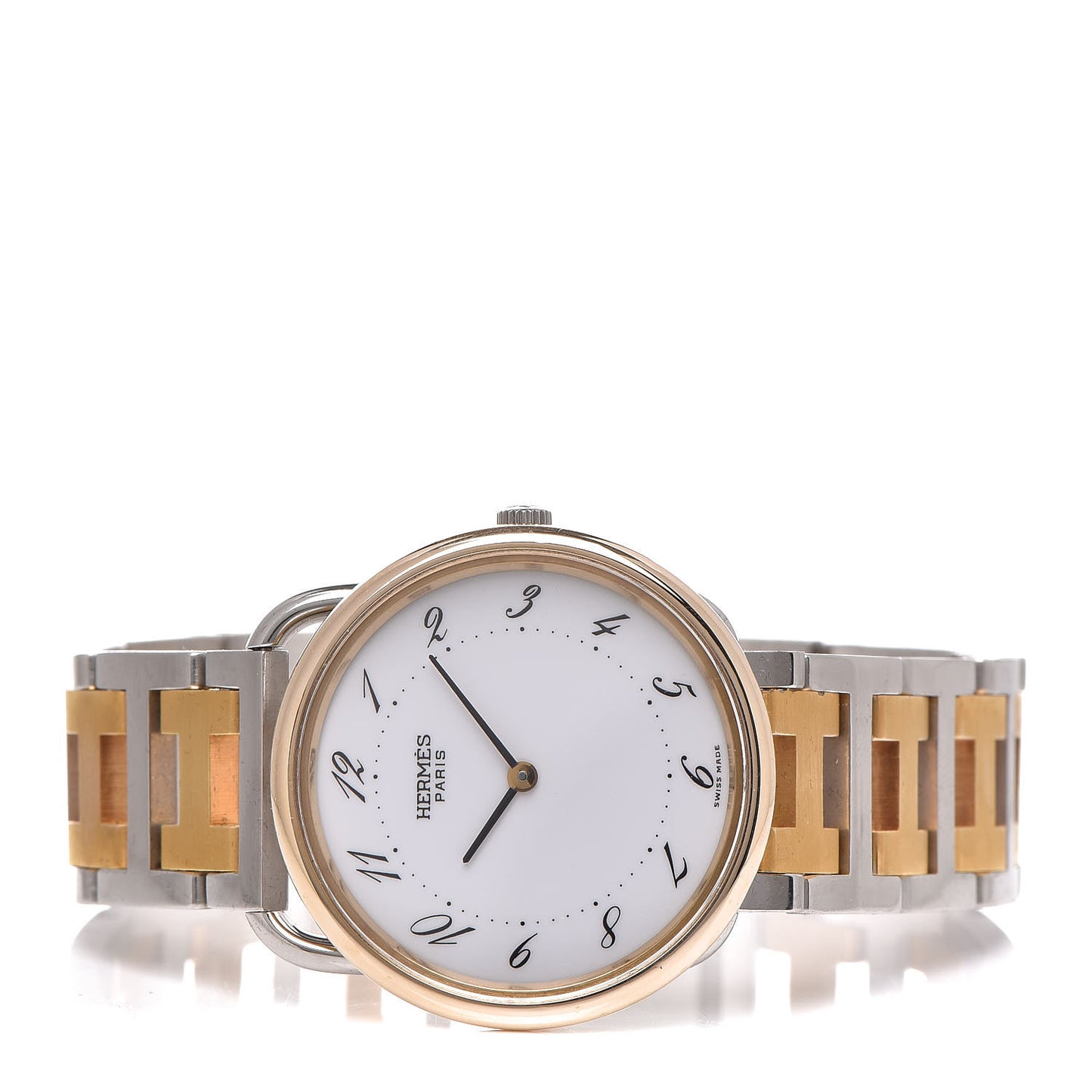 Stainless Steel 33mm Arceau Clipper Quartz Watch Gold