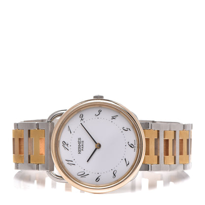 Hermes Stainless Steel 33mm Arceau Clipper Quartz Watch Gold 3 of 6