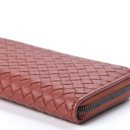 Bottega Veneta Nappa Intrecciato Zip Around Wallet Pompei 8 of 9