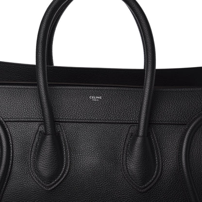 Celine Drummed Calfskin Mini Luggage Black 8 of 8