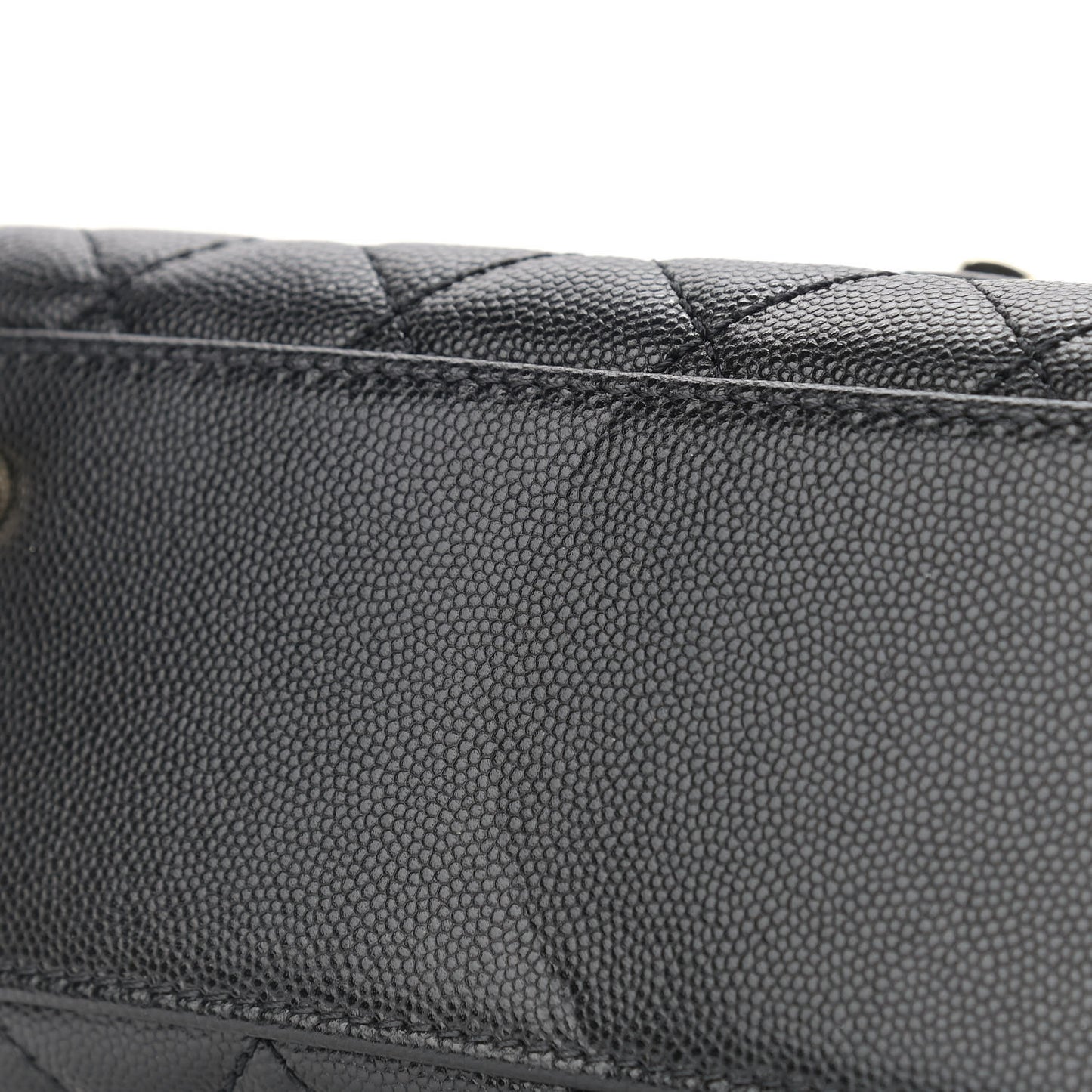 Caviar Quilted Extra Mini Coco Handle Flap Black