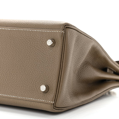 Hermes Togo Kelly Retourne 28 Etoupe 11 of 13