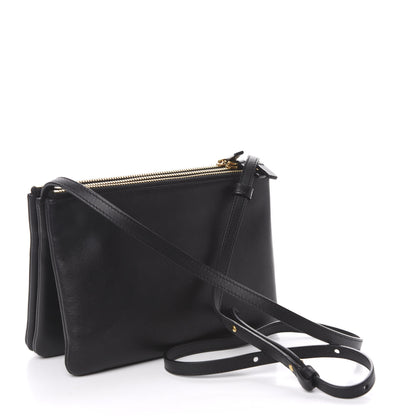 Celine Lambskin Small Trio Crossbody Bag Black 2 of 14