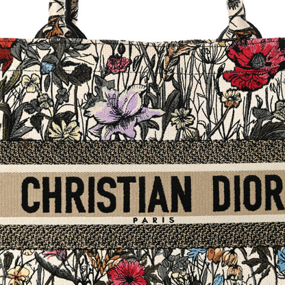 Christian Dior Canvas Embroidered Medium Mille Fleurs Book Tote Multicolor 8 of 15